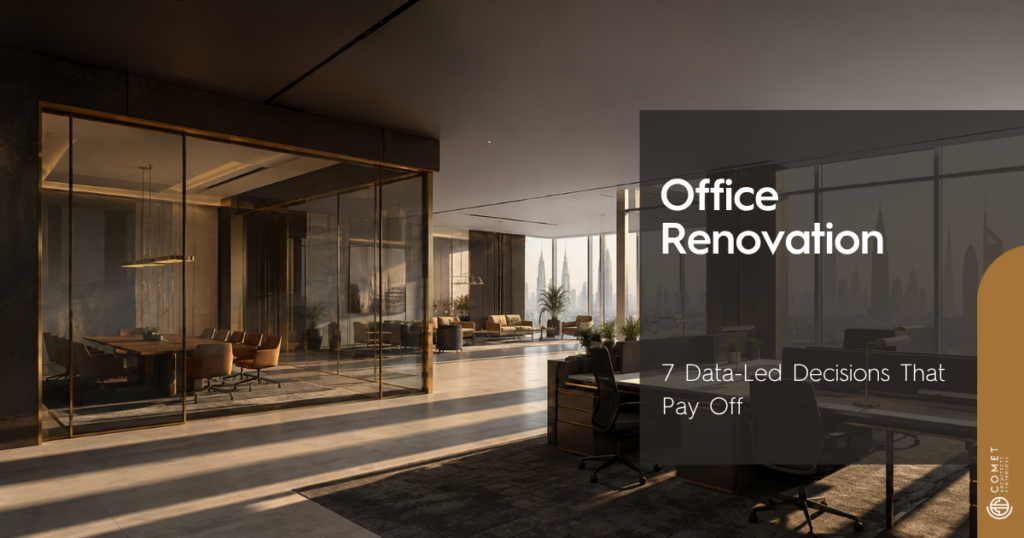 office renovation in a modern Dubai corporate workplace