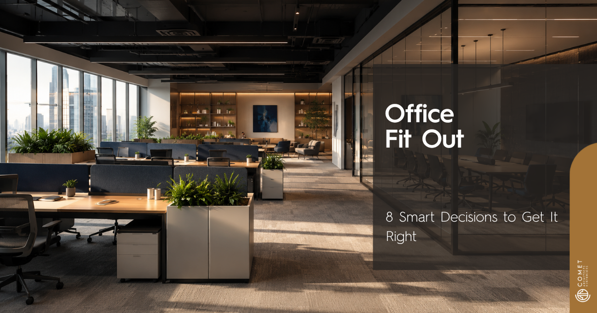 office fit out in a modern Dubai corporate workplace