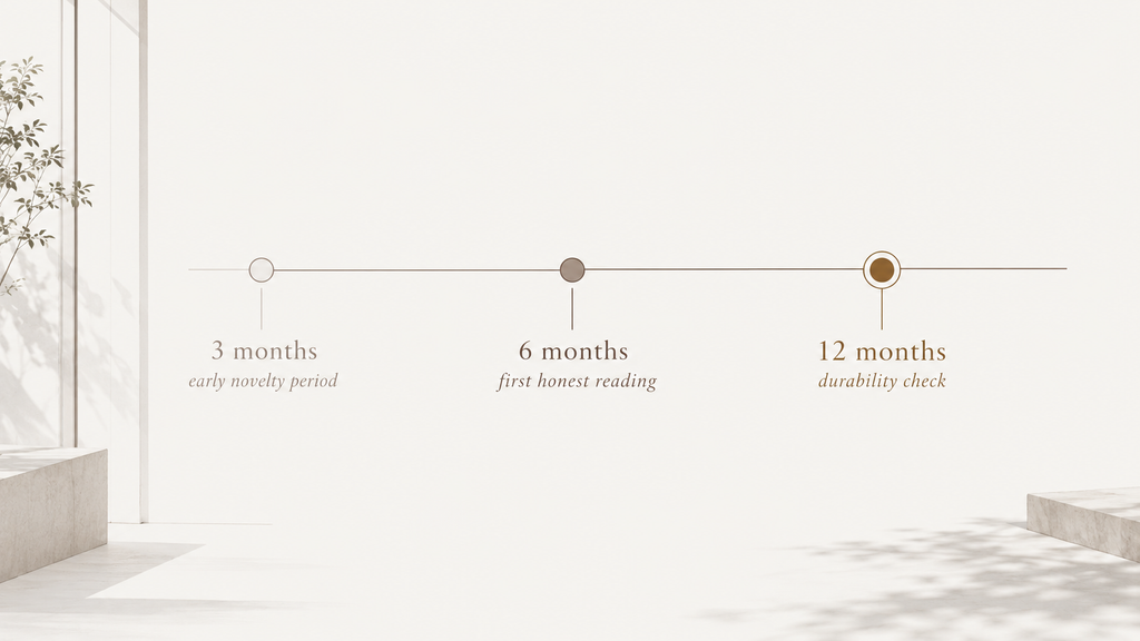 measuring a focus zone at three, six and twelve months