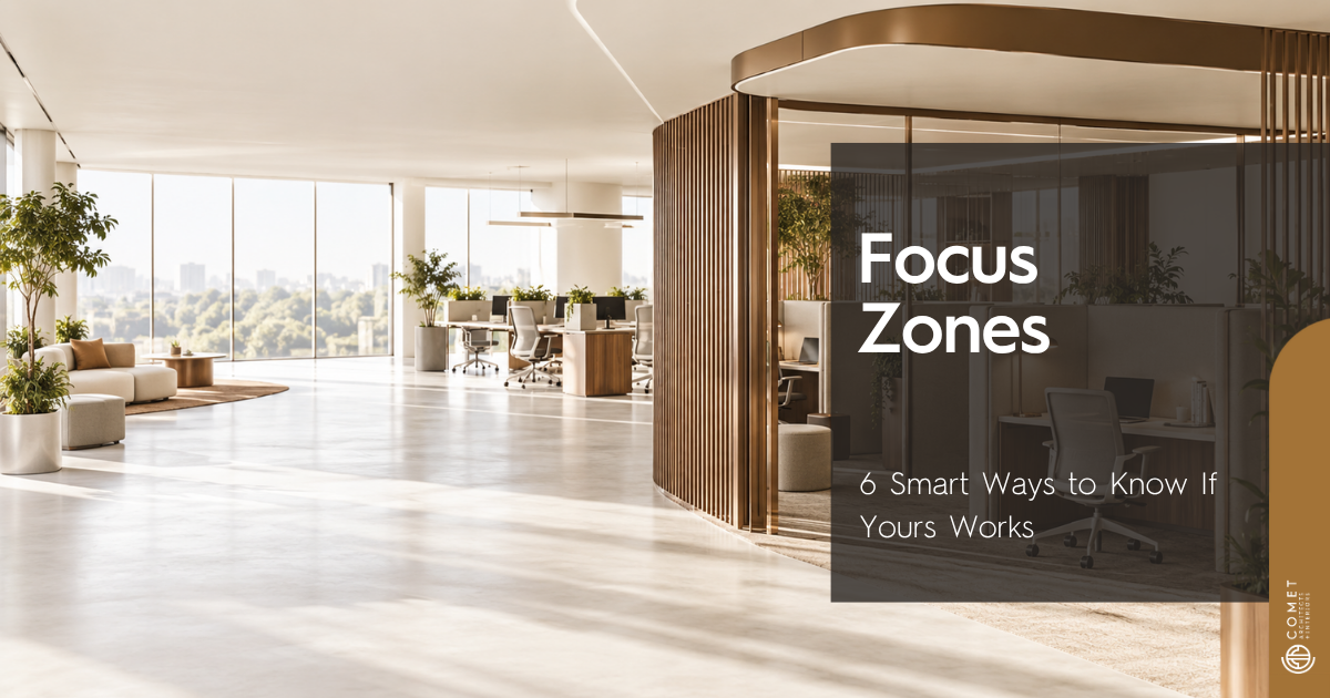measuring whether a focus zone is doing its job in a bright office